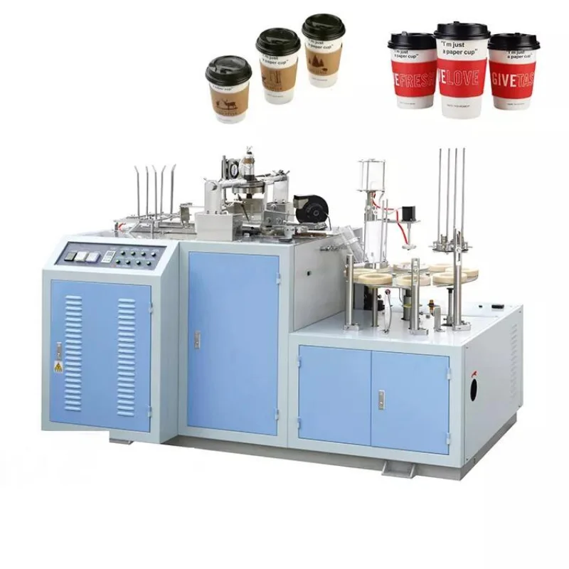 YG Fully Automatic Coffee Cup Making Machine Food Beverage Shop Using Disposable Paper Cup Cutting Forming Production Line Price