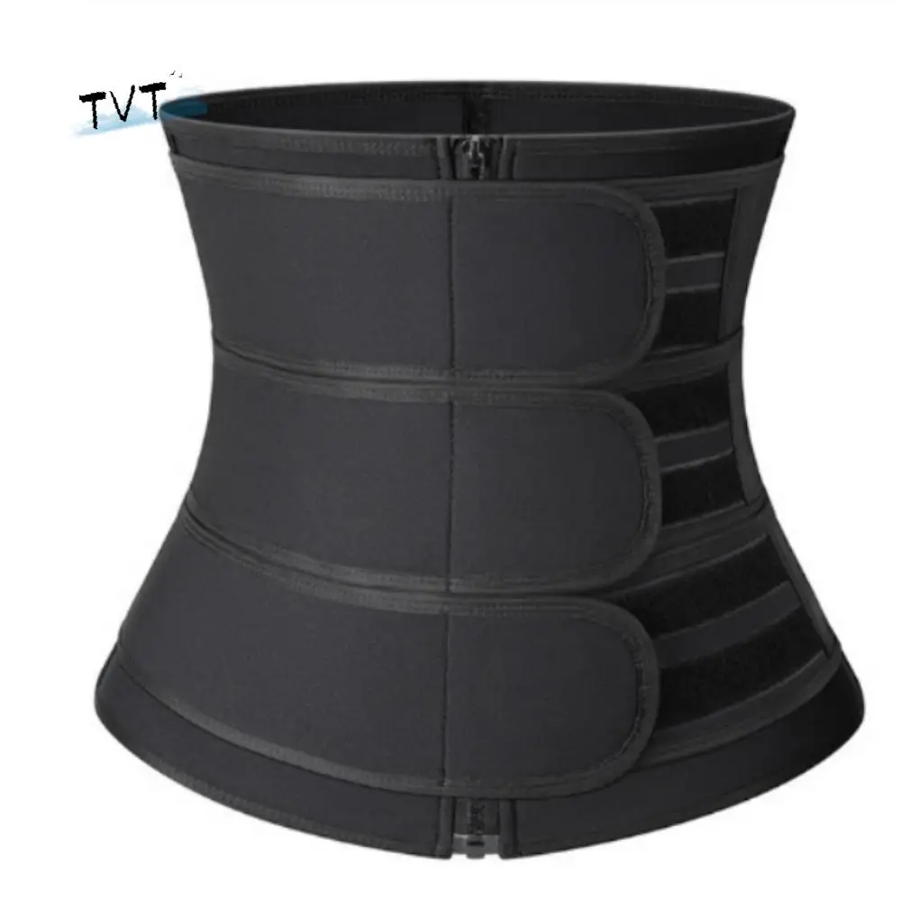 Fitness Double sangles taille formateur Corset Sauna sueur chaude abdominale minceur ceinture Compression perte de poids sangle Shapewear