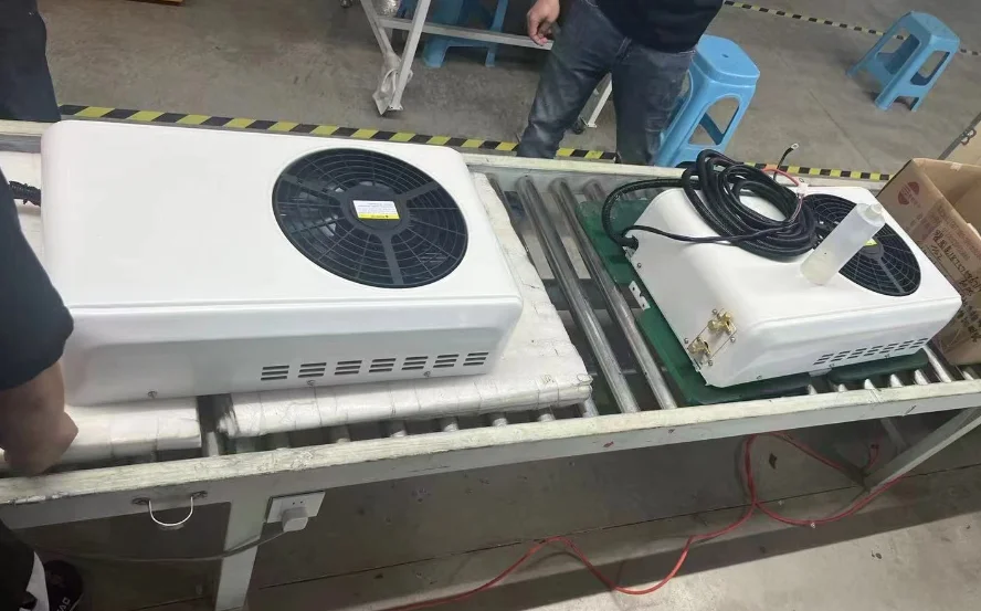 12 فولت RV شاحنة سبليت نظام تكييف الهواء الكهربائية 24 فولت التيار المتناوب سقف شنت وحدة سيارة حافلة البحرية وقوف السيارات برودة #5