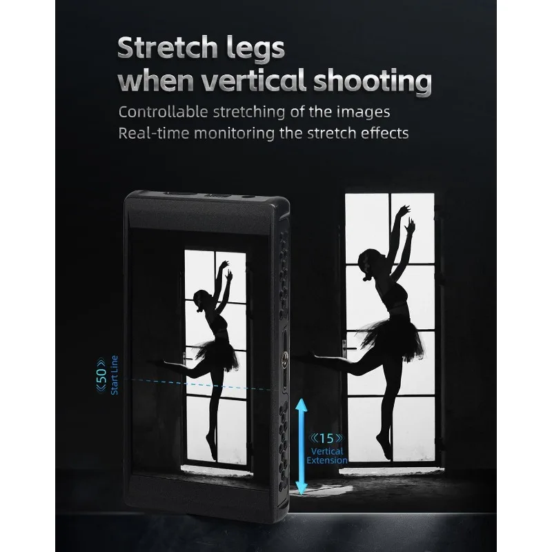 Moniteur de champ de caméra PT6, 5.2 pouces, 600 lentes, écran tactile, capture verticale, sortie LUT 3D étirée, gamut couleur large