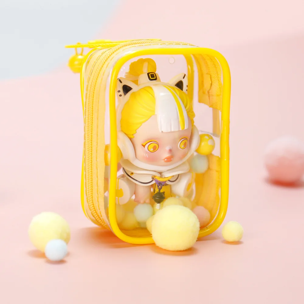 Hot Sale Colorful Doll Bags Plush Toy Outdoor Display Bag Transparent Thicken Mystery Box Keychain Wallet Bag Pendant Organizer