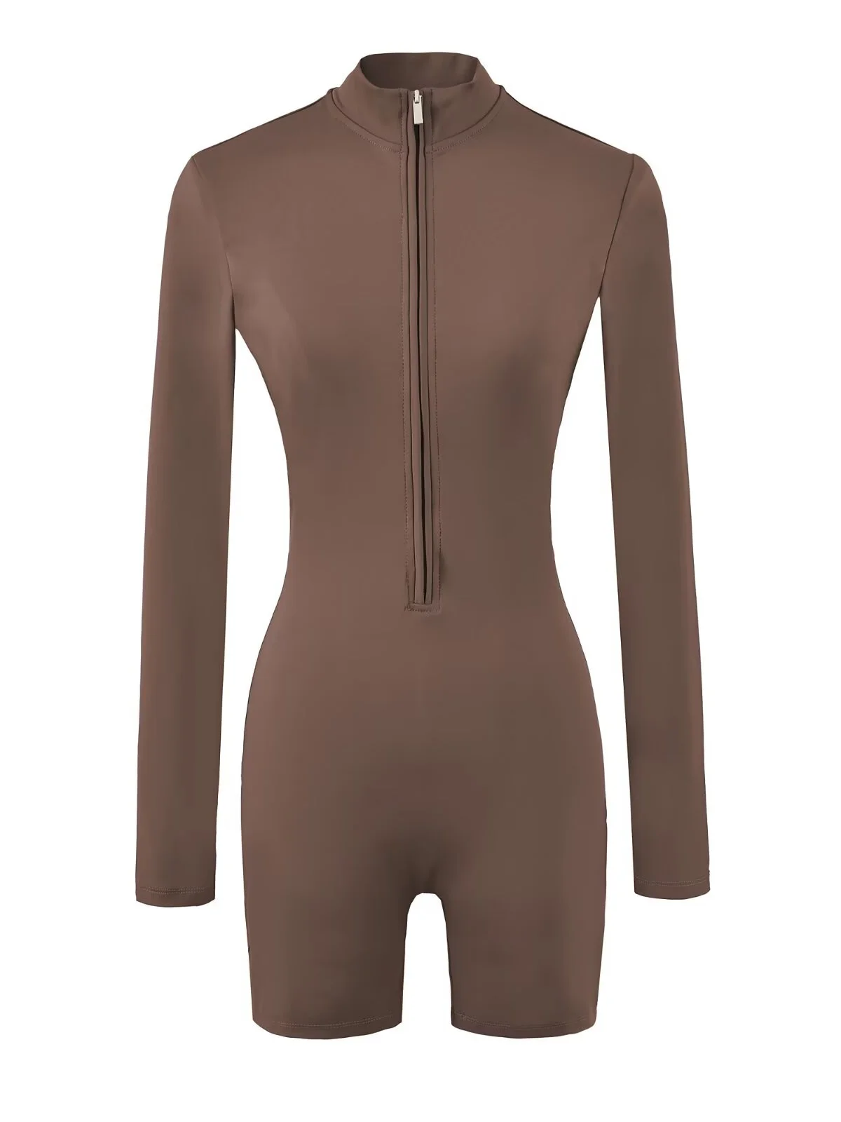 

Sexy Tight American Zipper Long Sve Onesie orts Fitn Sports Yoga Clothes Underwear Base Layer Street Sle High Waist