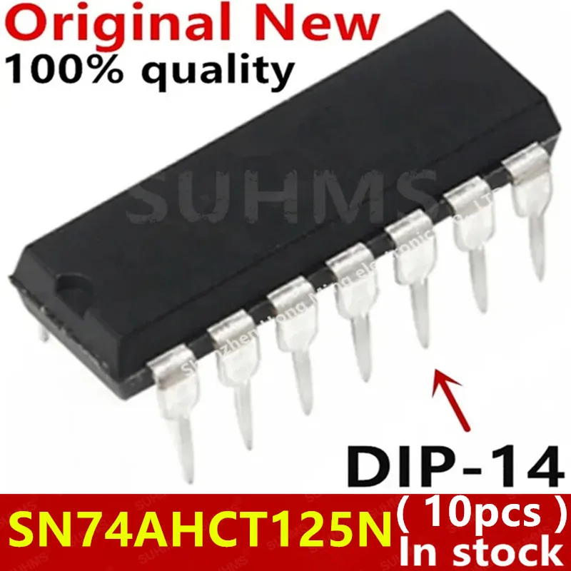 (10piece)100% New SN74AHCT125N 74AHCT125N DIP-14 Chipset