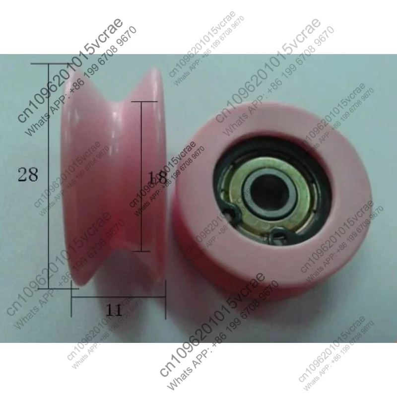 2pcs porcelain wire guide wheel, outer diameter 28mm, thickness 11mm, bore 4, 5, 6, 8mm, wire drawing guide wheel
