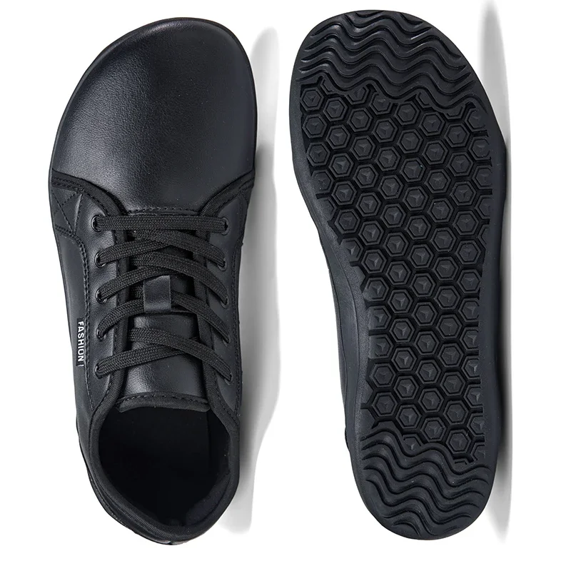 Minimalistyczne buty dla kobiet i mężczyzn, damskie buty wsuwane z szerokimi noskami, skórzane modne trampki, buty do chodzenia na świeżym powietrzu