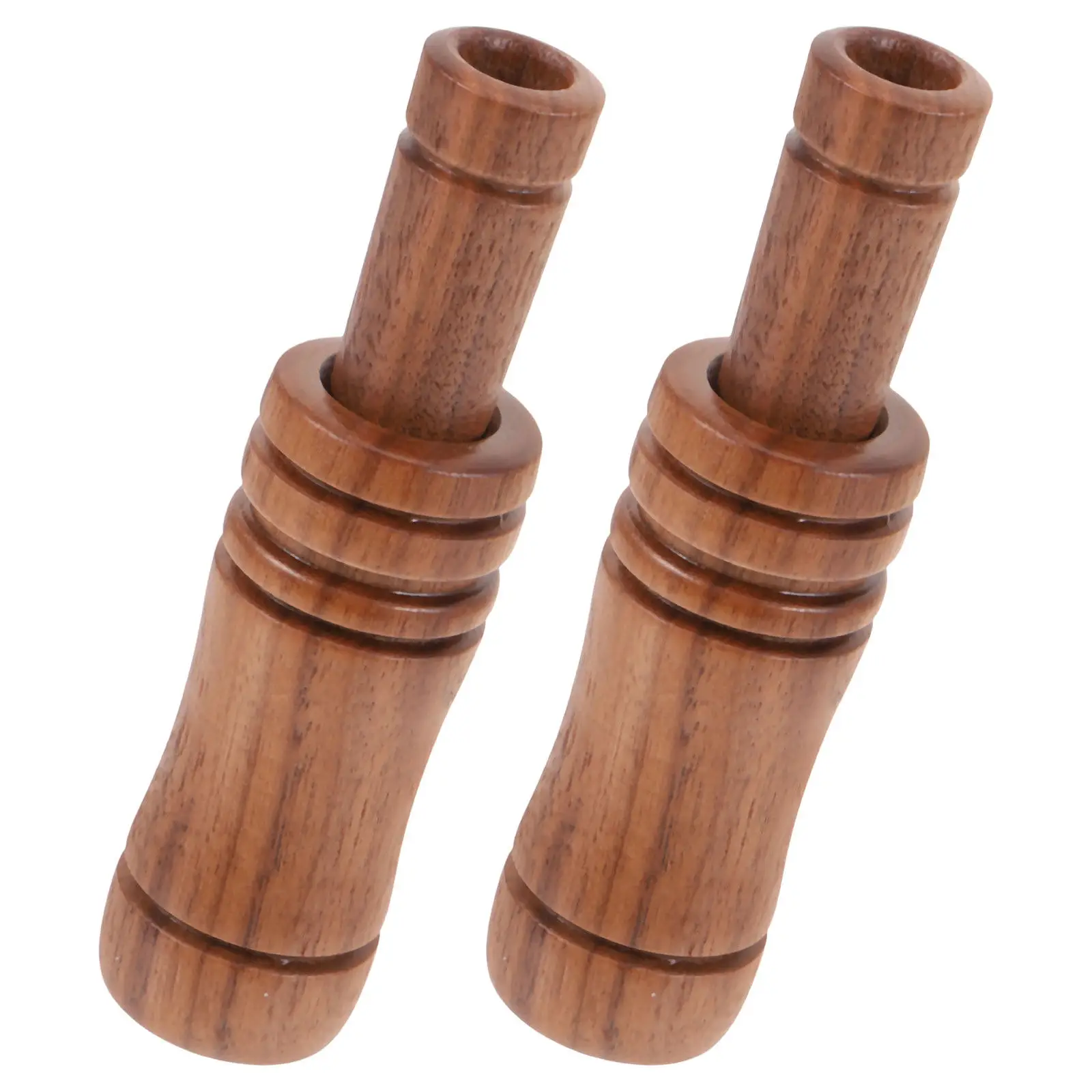 Wooden Bird Call Whistle 2Pcs Outdoor Goose Duck Hunting Survival Emergency Signal Instrument