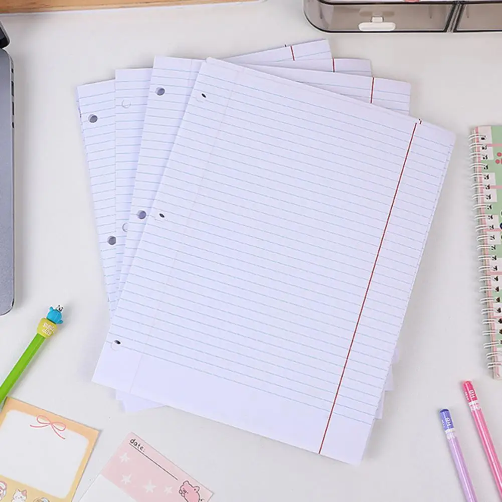 Folha solta papel 200 folhas faculdade grade caderno papel faculdade governado folha solta conjunto de papel 200 folhas 8 ''x para 3 para estudantes