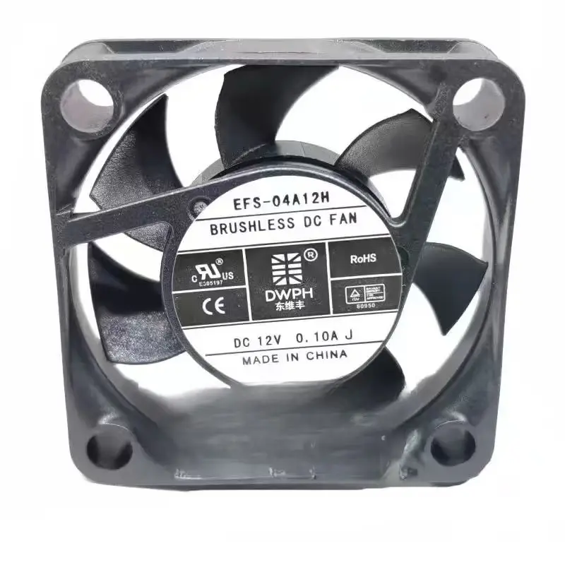 Mini ventilateur de refroidissement silencieux 40mm 12V, 2 pièces, pour DWPH 4010 12V 0,10a EFS-04A12H, 2 fils, Micro 40x40x10mm