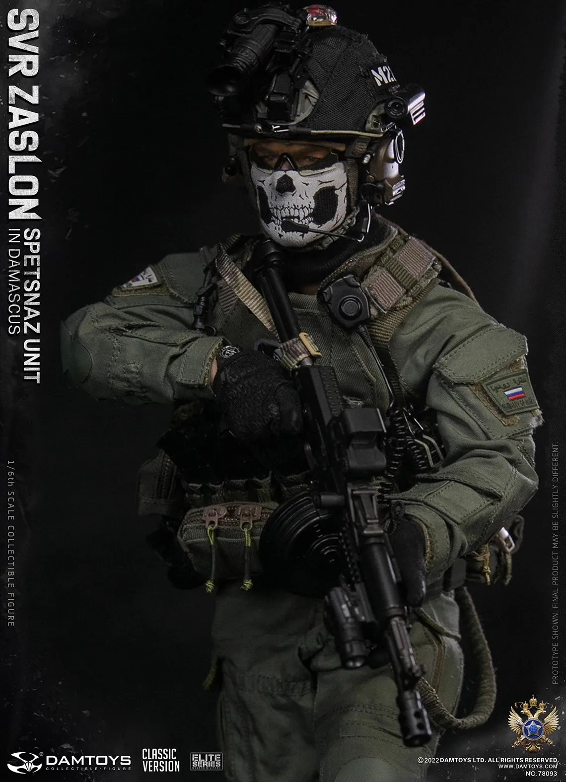 DAMTOYS DAM 78093 1/6 Soldier Doll Russiam SVR Zaslon in Damascus Classic Version Full Set 12'' Action Figure Toy In Stock