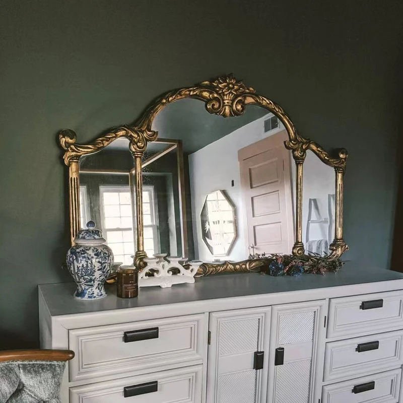 

Cute Big Size Mirror Chinese Style Interior Fashion Beauty Living Room Wall Design Mirror Hanging Spiegels Room Decorations