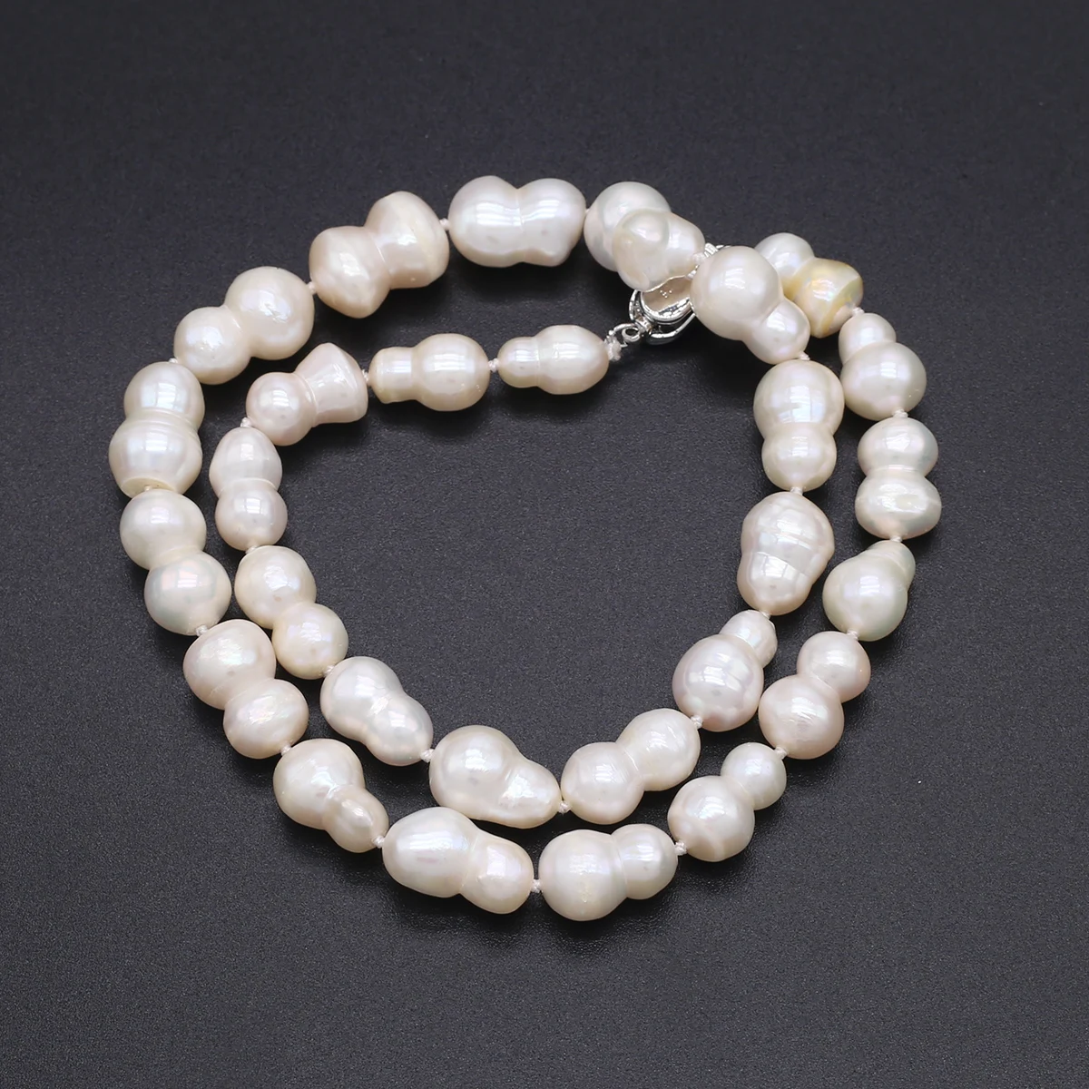 Natural Freshwater Pearl Necklace Baroque Round Exquisite Accessories Women Personality Necklace Girls Wedding Party Jewelry
