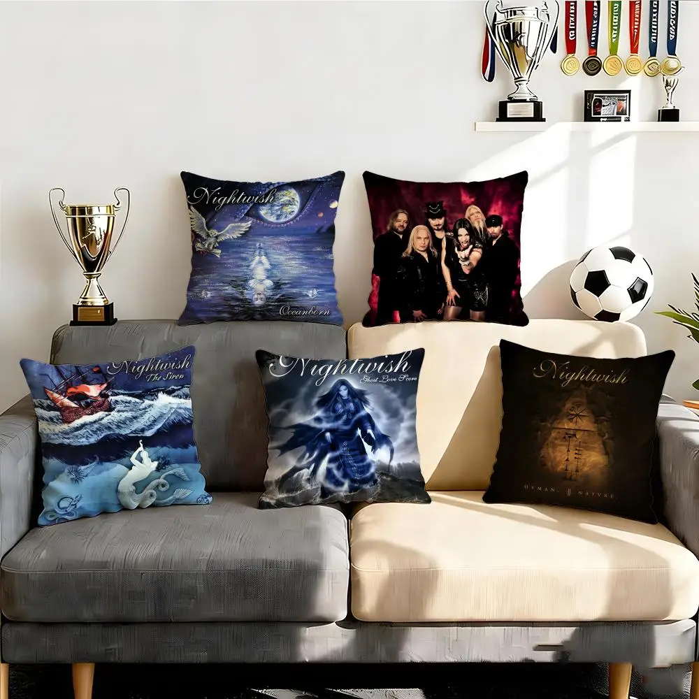 Conjunto de capas de almofada Nightwish, 4 peças, 50x50, 45x45, 40x40, fronha decorativa para sofá, decoração de casa