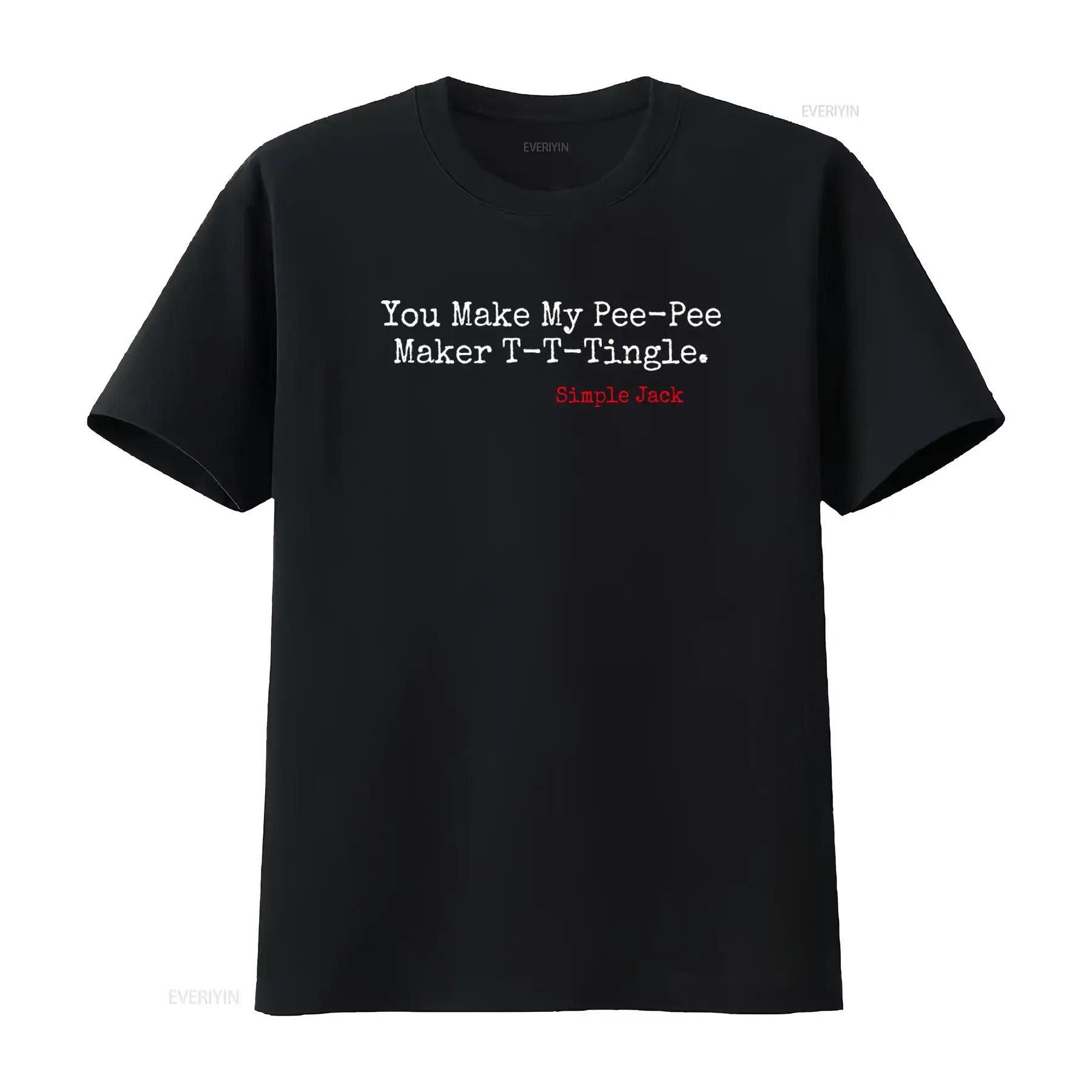 Tropic Thunder Simple Jack Funny Mens Ultra Cotton T Shirt Movie Quote You Make My Pee Maker Tingle vintage Washed fashion