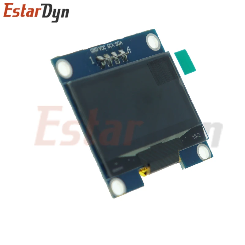 Imagem -04 - Módulo Oled Rohs para Conexão de Terminais Spi Iic I2c Comunique as Cores Branca e Azul 254 mm 128x64