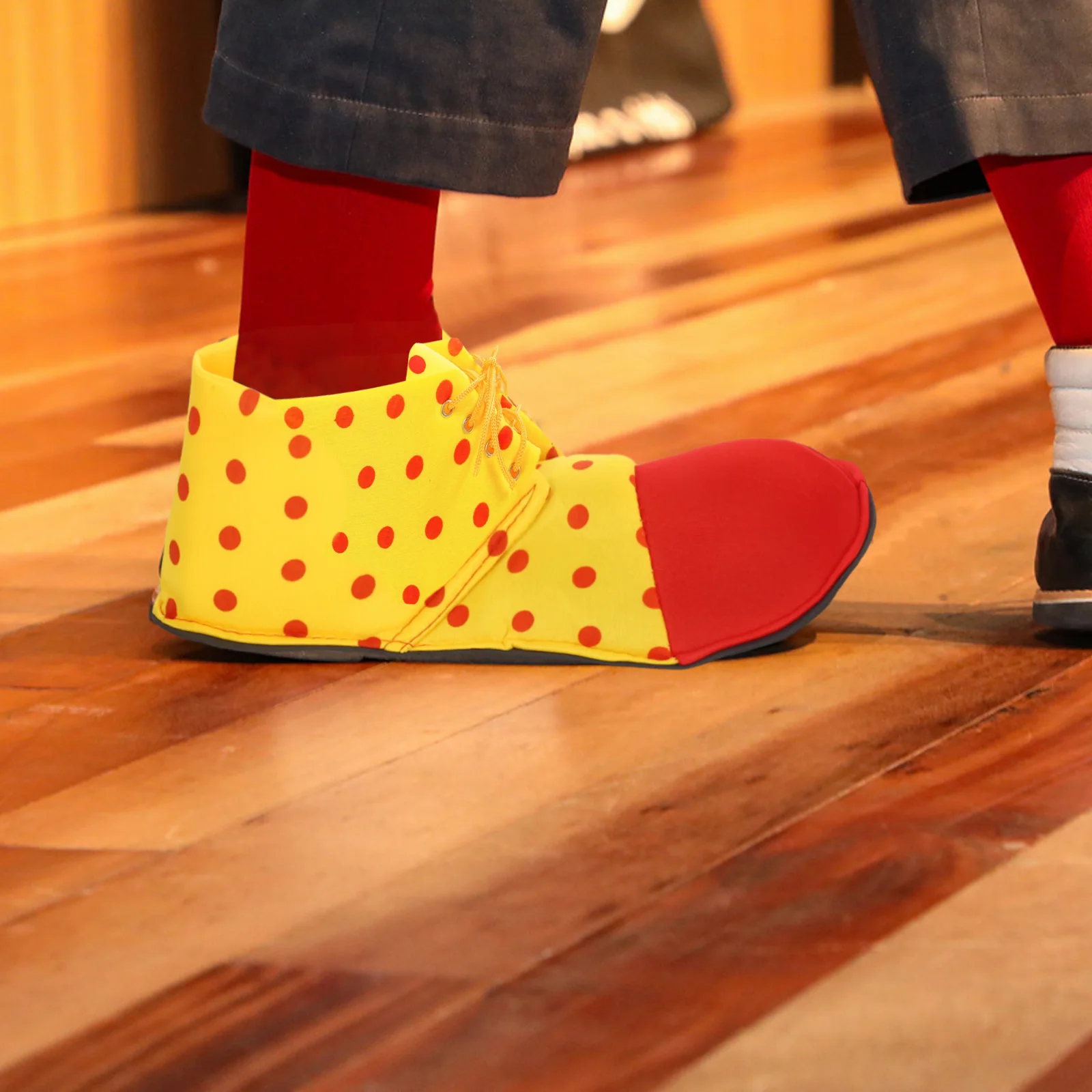 Clown Shoes Adult Men Women Oversized Bright Color Design Reusable Halloween Carnival Costume Party Accessories Props