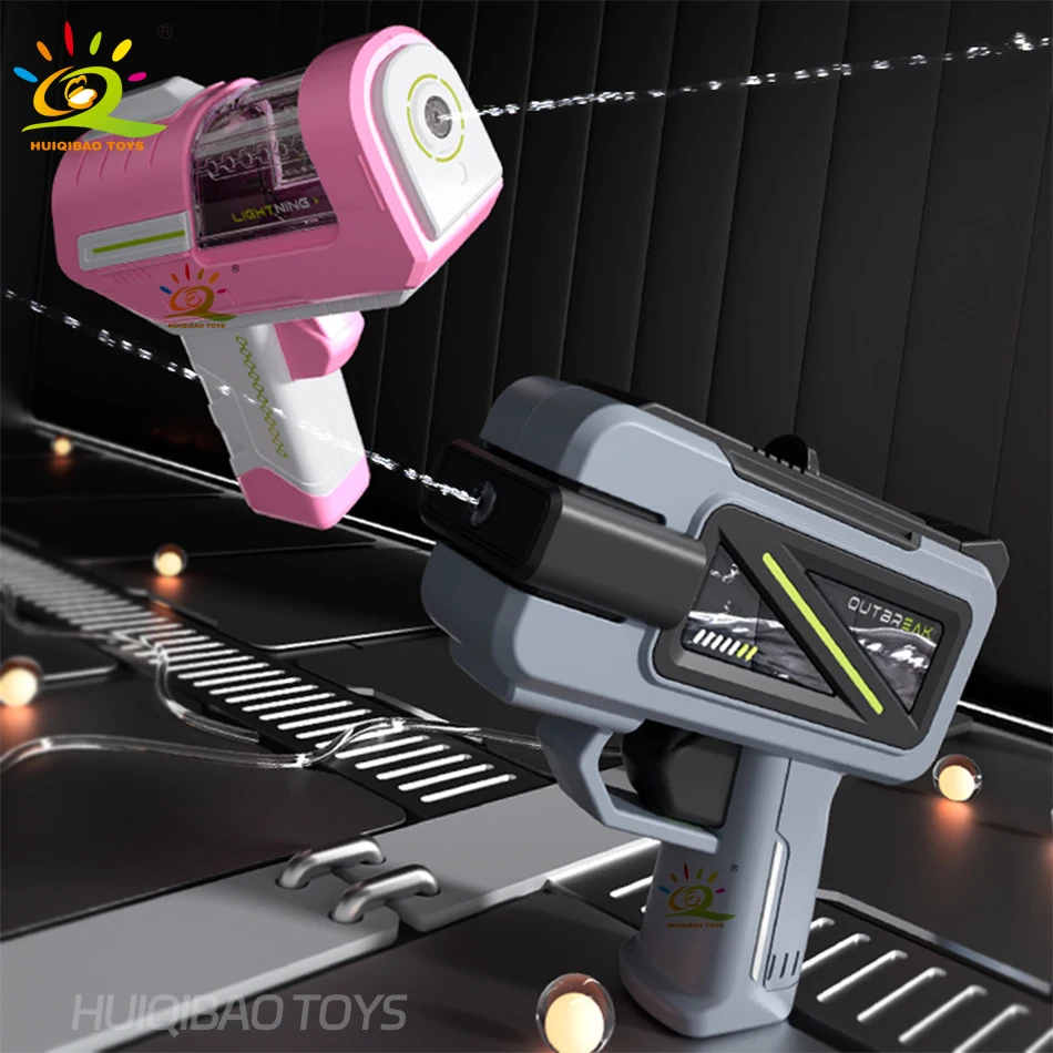2025 التكنولوجيا شفافة مدفع المياه مسدس لعبة اطلاق النار التلقائي الصيف في الهواء الطلق اللعب الرياضات المائية ألعاب الشاطئ للبالغين هدية