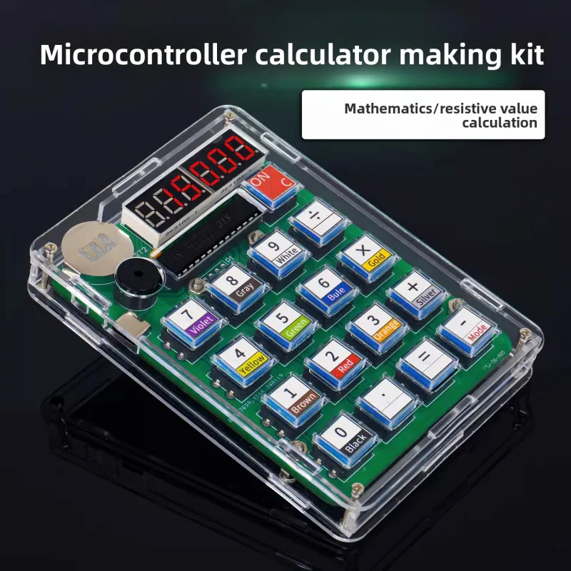 Single Chip Microcontroller Calculator Kit DIY Electronic Experiment Learning Kit