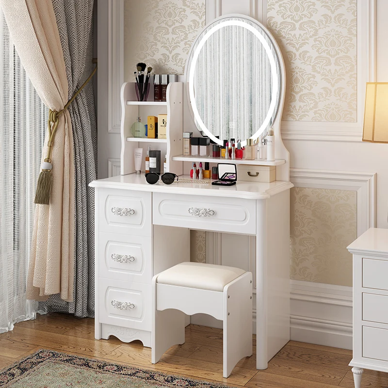 

Organizer White Dresser Women Bedroom Make Up Dressers Drawer Storage Coiffeuse De Chambre Maquillage House Furniture