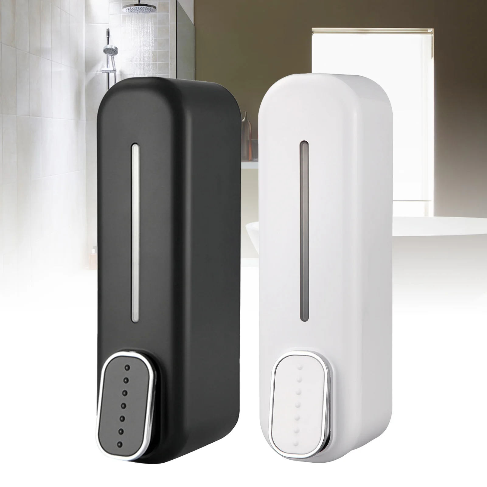 

1Pc 300ml Manual Wall Mounted Liquid Soap Box Smooth Surafce for Kitchens Dining Rooms Hospitals Bathrooms