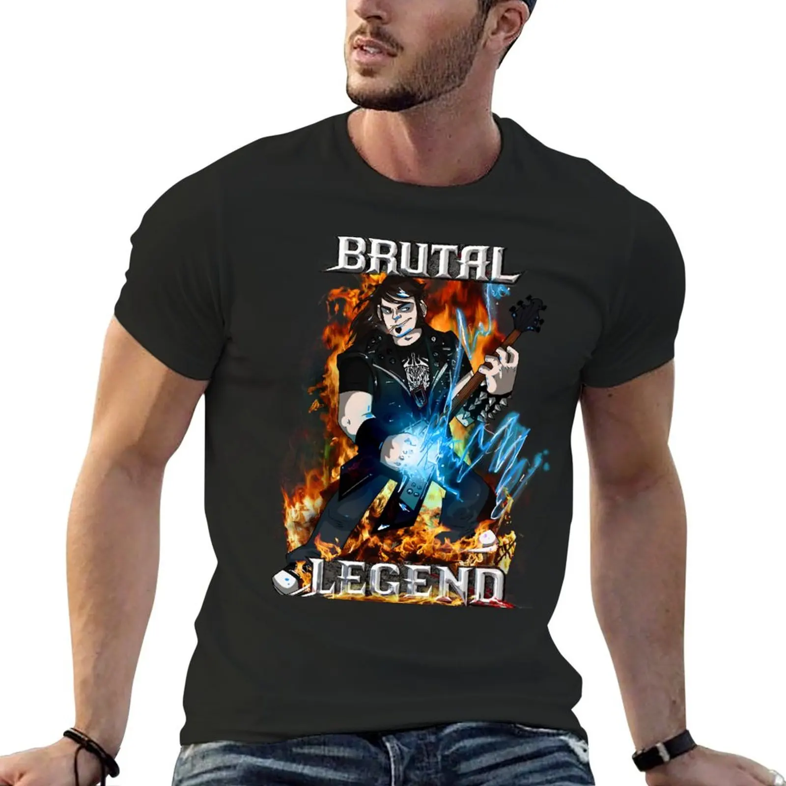 Brutal Legend Eddie Riggs T-Shirt basketball graphic tees plus size tops graphic tshirt men