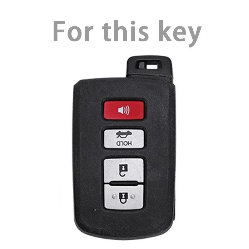 4 Buttons TPU Car Key Case for Toyota Prius Plus Auris Avalon Verso Rav 4 Corolla 2013 Yaris Hybrid Remote Protector