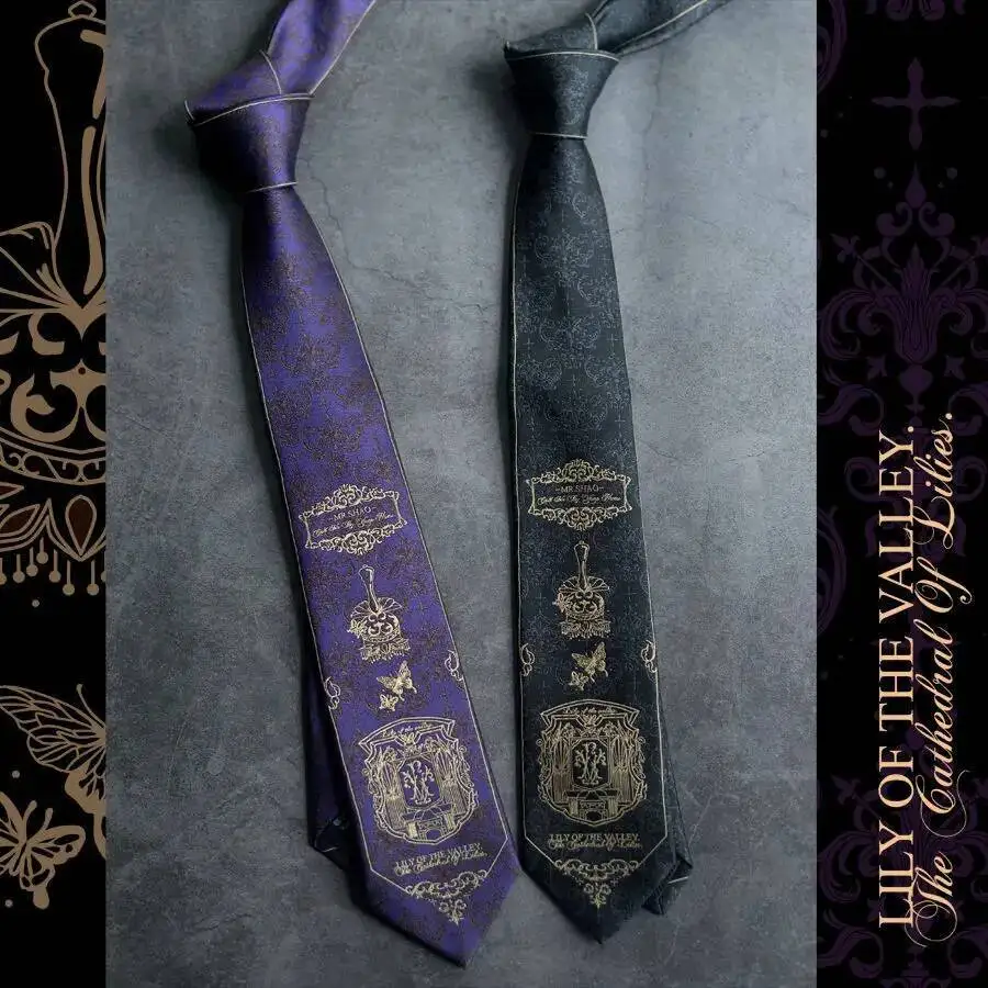 Lily of the Valley Church Tie JK Uniform Shirt Accessories Hand-tied Women DK Tie Casual Men Trendy