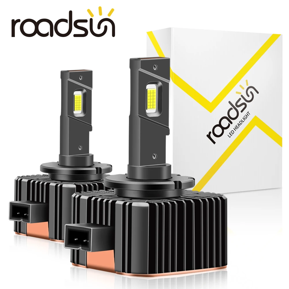 Roadsun D 3S Led D 1S D 2S D 4S D1r D2r D3r D4r Ledverlichting Voor Auto Koplamp 90W Auto Lampen Turbo Led Bollen 30000lm 6000K Plug & Play