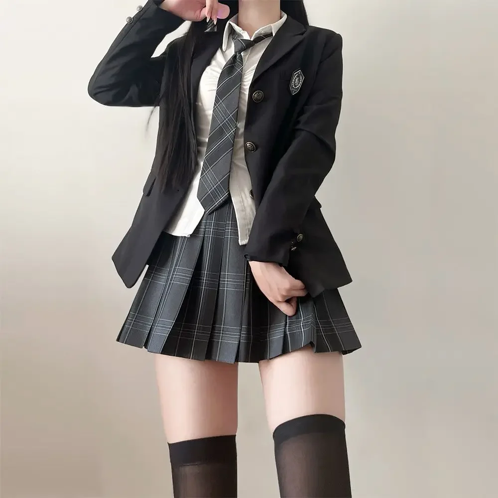 JK Abito uniforme Gonna scozzese Abito Slim Girl Pure Desire Rosa Summer School Sister Battle Robe Uniforme scolastica attillata