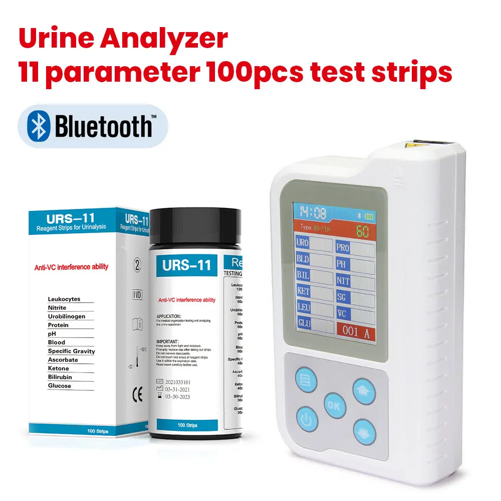 BC401 Bluetooth Tragbarer Urinanalysator USB Urinanalyse-Messgerät und 800 Stück Teststreifen App