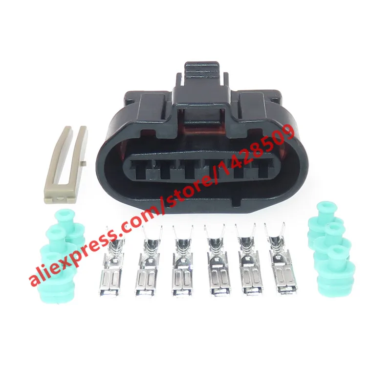 1 Set MG640547-5 6 Pin Female MAF Sensor And Ignition Distributor For Mitsubishi Automotive Connector Car Plug