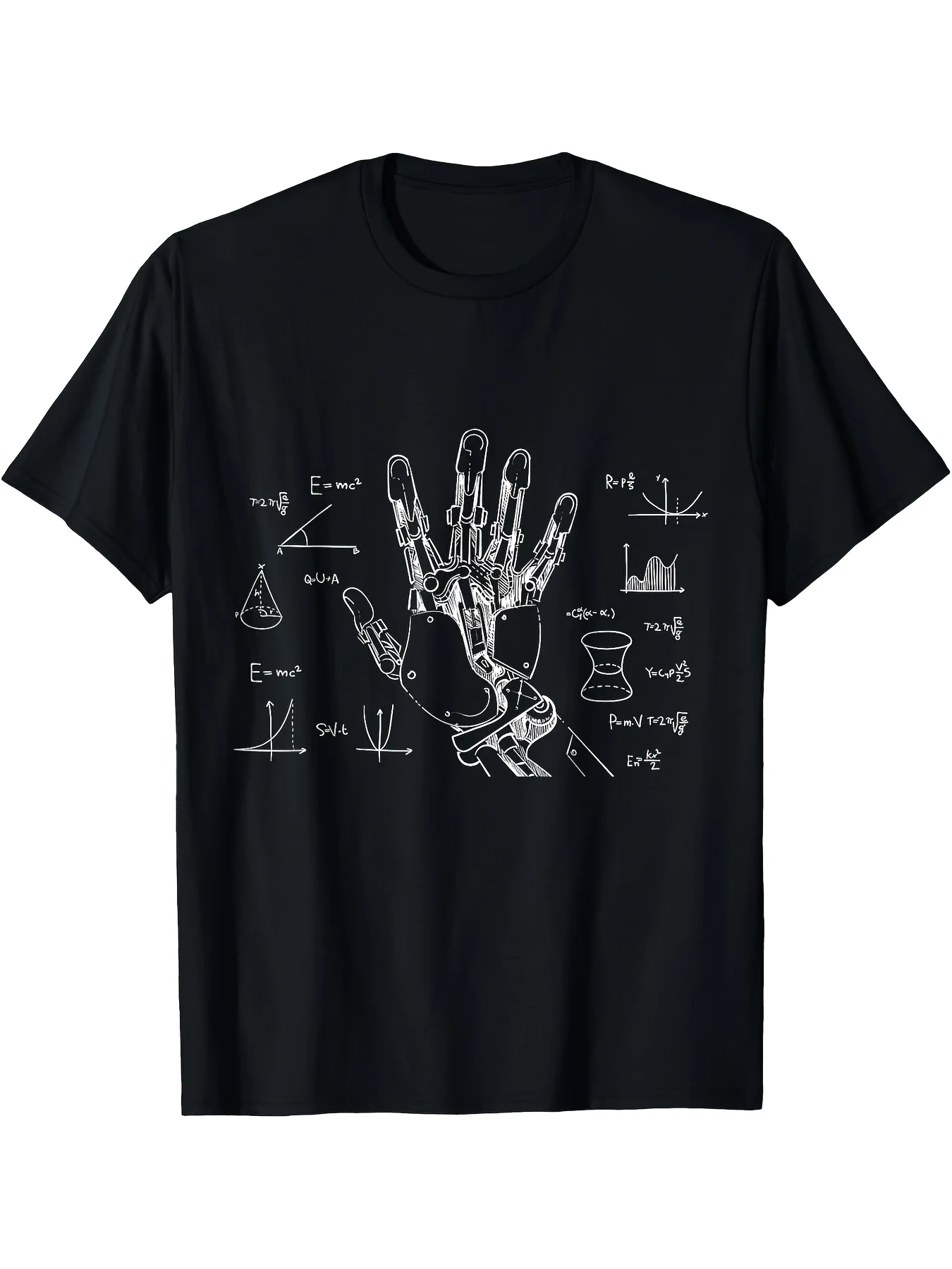 Robotik Gleichung T-Shirt Roboter Maschinenbau Muster Technische Zeichnungen Damenbekleidung Grafik T-Shirts Persönlichkeit