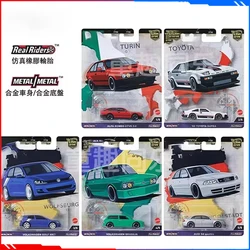 Original Hot Wheels Car Culture World Tour Series Car Model Alloy 1/6 Romeo Subaru Volks Wagenwerk Audi Cars toys Birthday Gift