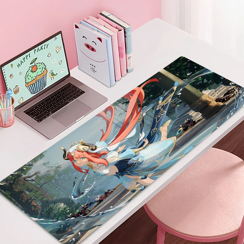 

Large Mouse pad Genshin Impact Nilou game player keyboard pad non-slip office study desk mat floor mat coaster PC Anime Mousepad