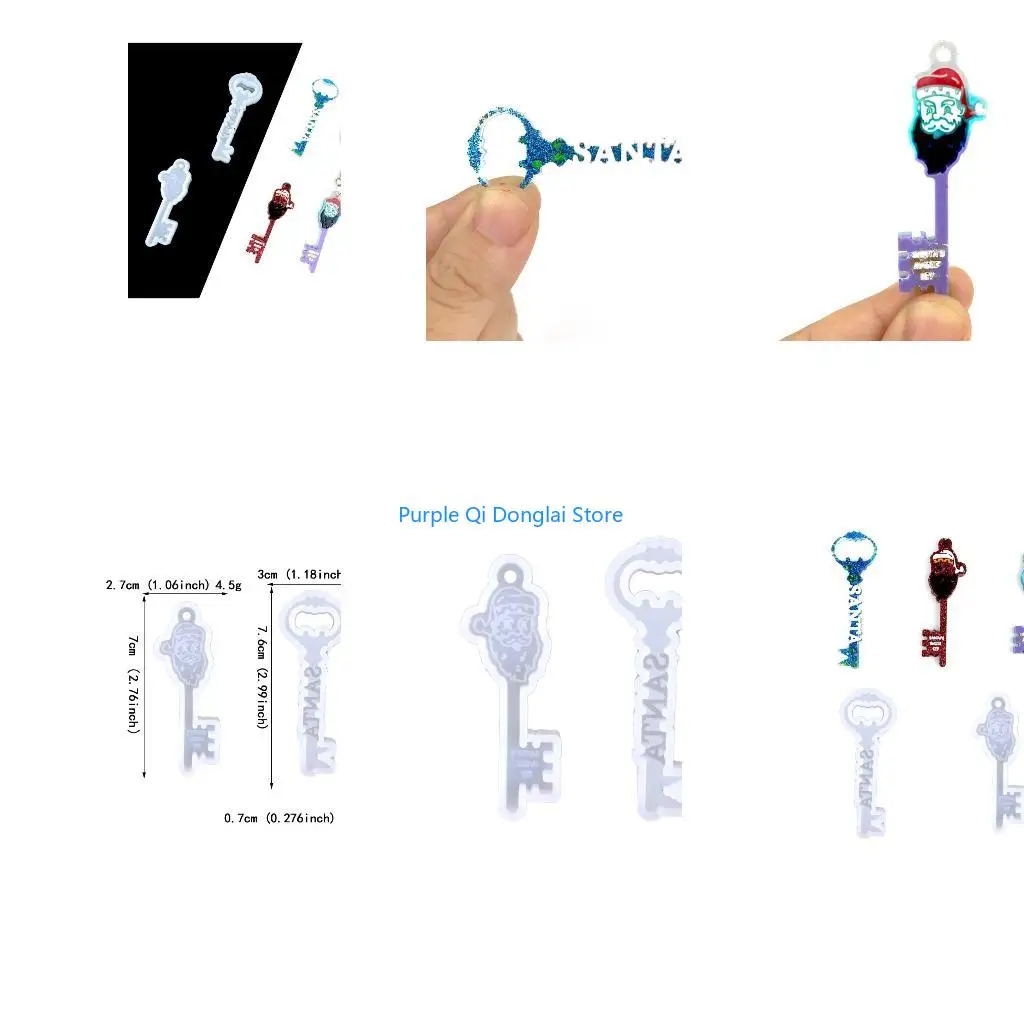 L21E Jewelry Casting Molds,Silicone Pendant Resin Molds with Hanging Hole DIY Crafts