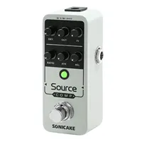SONICAKE Fuente Compresor 1176 Compresor de estudio Pedal de efectos de guitarra Analógico Buffered-Bypass QSS-27