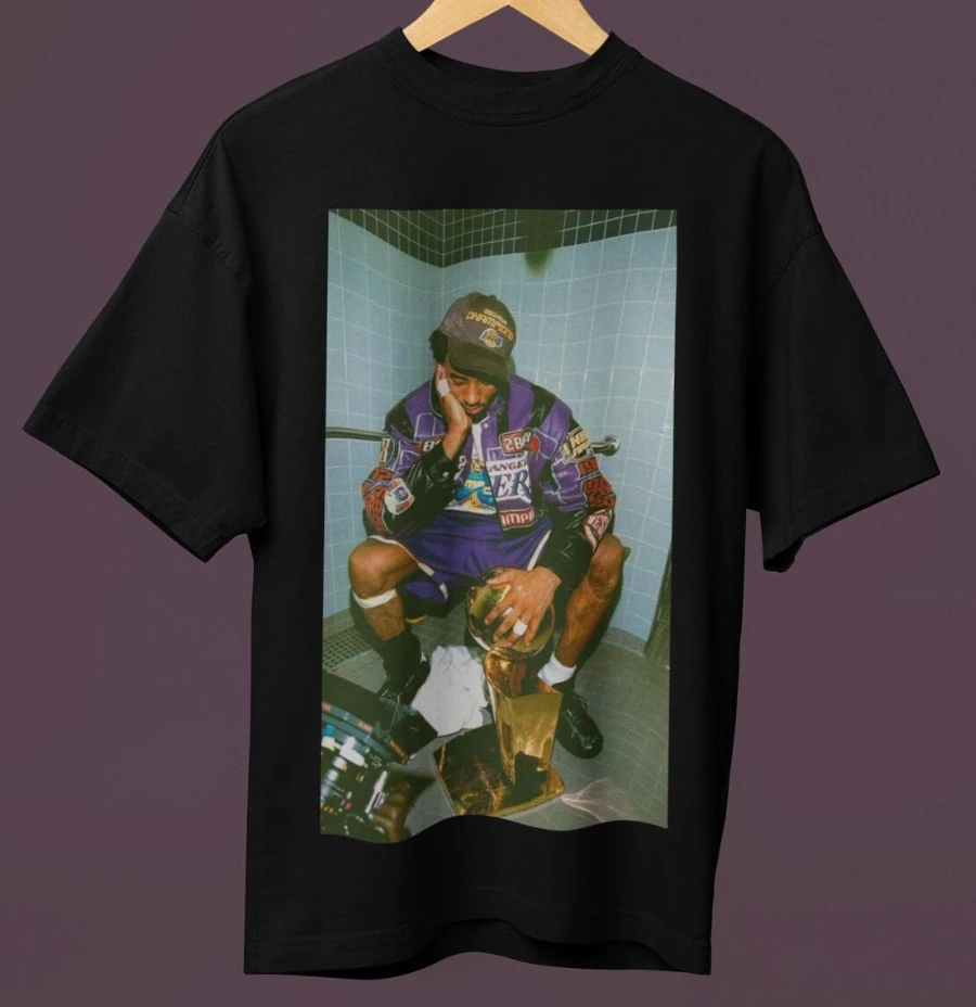 Kobe Bryant Championship Ring Basketball Graphic T-Shirt Men's Women's T-Shirt Summer Vintage Fashion Streetwear Harajuku Top