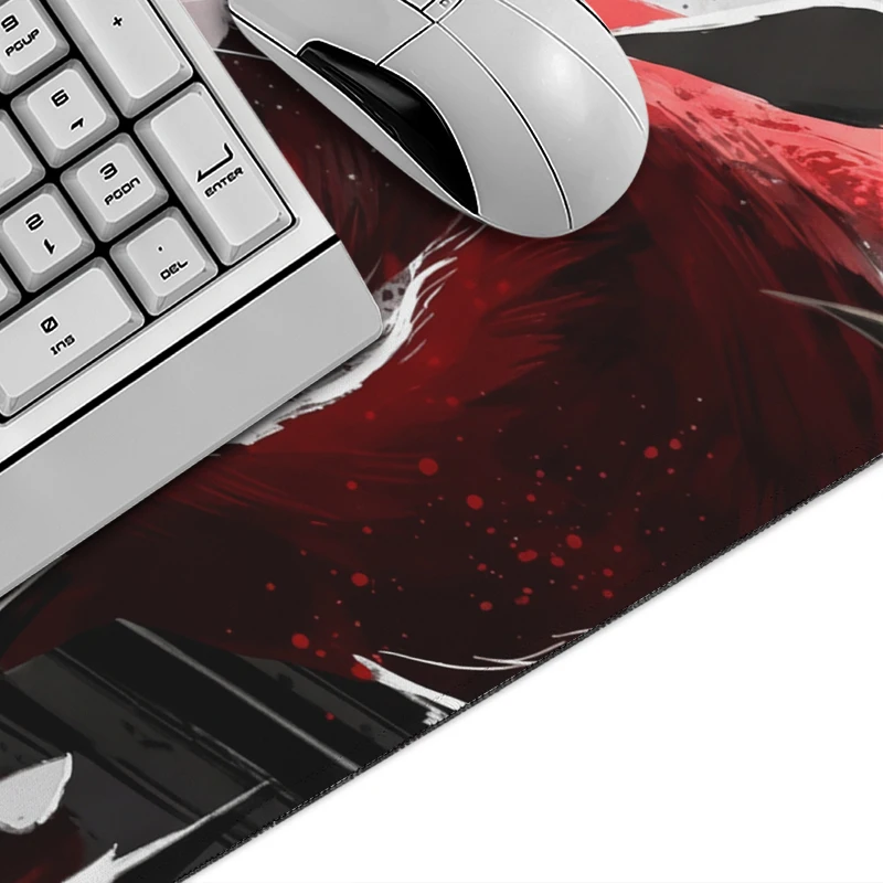 Mouse Pad Gamer Red Panda Samurai printon demand HD Large Mousepad XXL Office Non-Slip Laptop Desktop Mouse Pad Mouse Mats