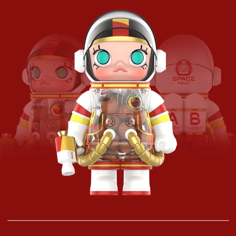 Authentic Mega Space Molly 400% Chinese National Women'S Basketball Team Series Anime Figure Fashion Room Decor Model Toy