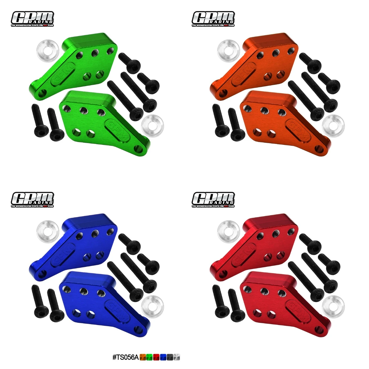 

GPM 1/8 Maxx Slash 1/10 Maxx Truck-89076-4 TRAXXAS 7075 Alloy Front/Rear Shock Mount