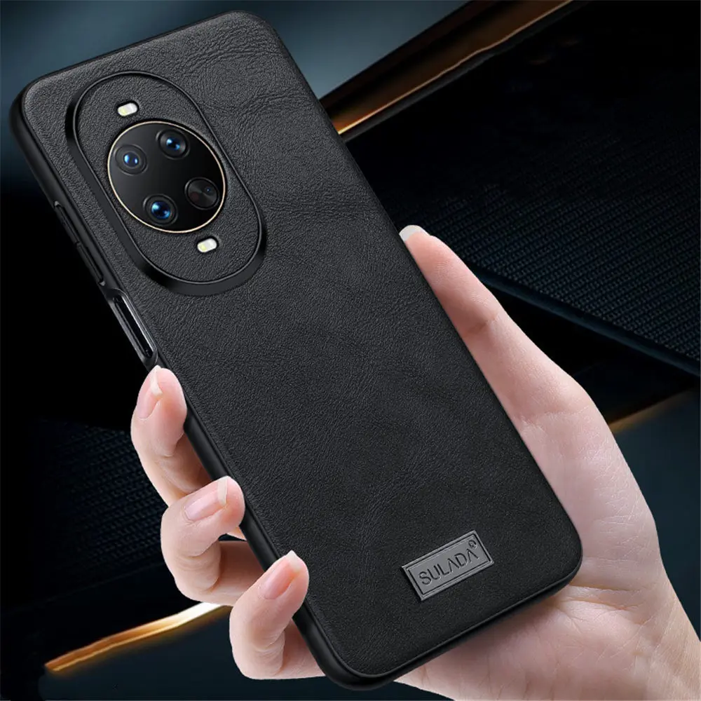 

Slim PU Leather Half-Wrapped Case for Huawei Nova 14 Ultra 14 Pro 14 Business Cover
