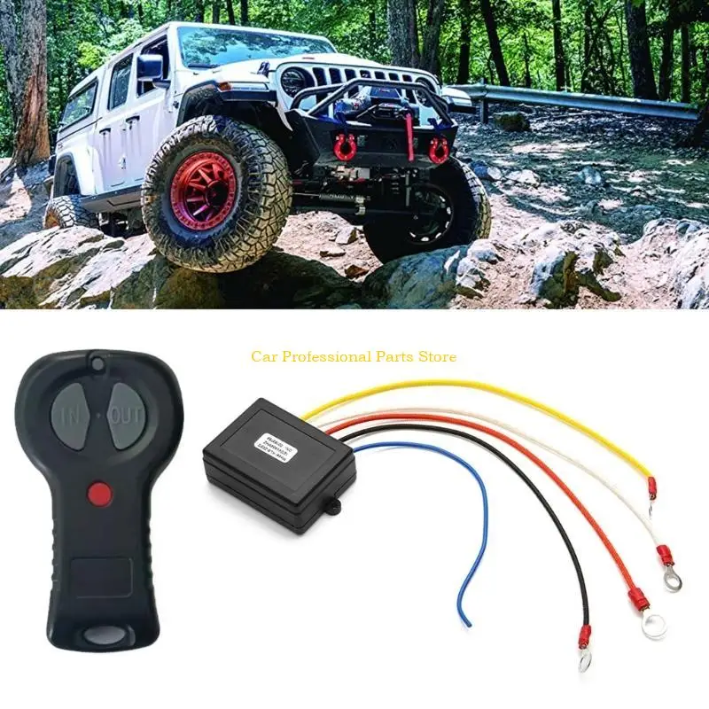 

R53D 12V Remote Wireless Winch Remote Control Switch 433.92MHz Suitable for Off-Road Vehicles 2-Piece