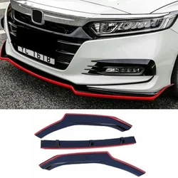 Glossy Look Front Bumper Spoiler Trim Lip Front Bumper Lip Carbon Fiber Look For Honda Accord 10th 2018 2019 2020 2021