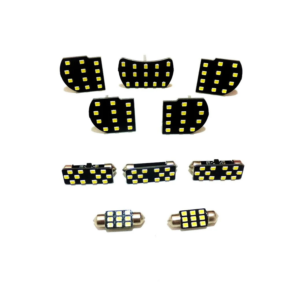 

July King 10 pcs LED Reading Light Compatible for Buick Regal Opel Insignia, 5 Dome + 1 Trunk Light + 2 footlights +2 Door Light