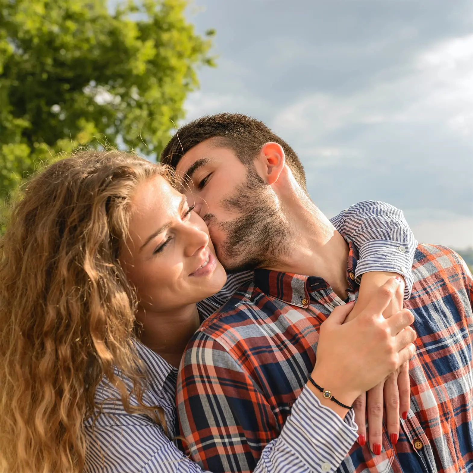 Factory Wholesale Projection Jewelry Custom Photo Adjustable Woven Rope Chain Bracelet For Women