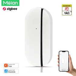 Meian Tuya Zigbee Linkage Window Door Sensor Open Closed Detectors Security Protection Smart Life APP Control