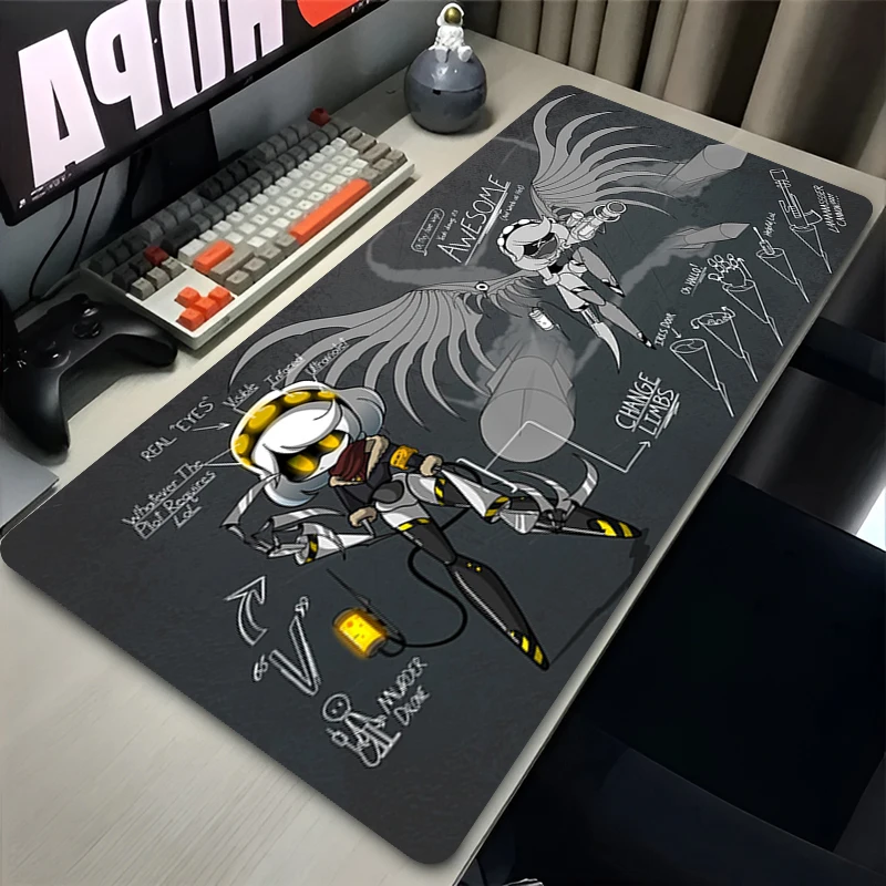 Mauspad M-Murder D-Drones Gaming Gamer Mousepad Tastatur Büro Schreibtischunterlage Anime Teppichmatte Laptop-Zubehör Große Mausmatte