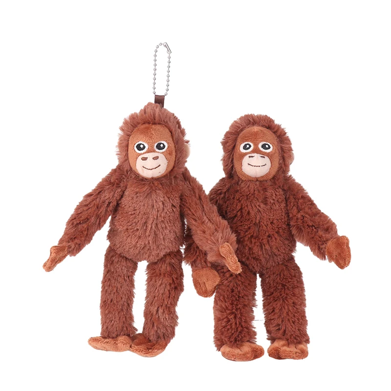 

Cartoon Gorilla Plush Toy Chimpanzees Monkey Pendant Soft Stuffed Doll Keychain Backpack Car Bag Key Ring Decor Kid Gift