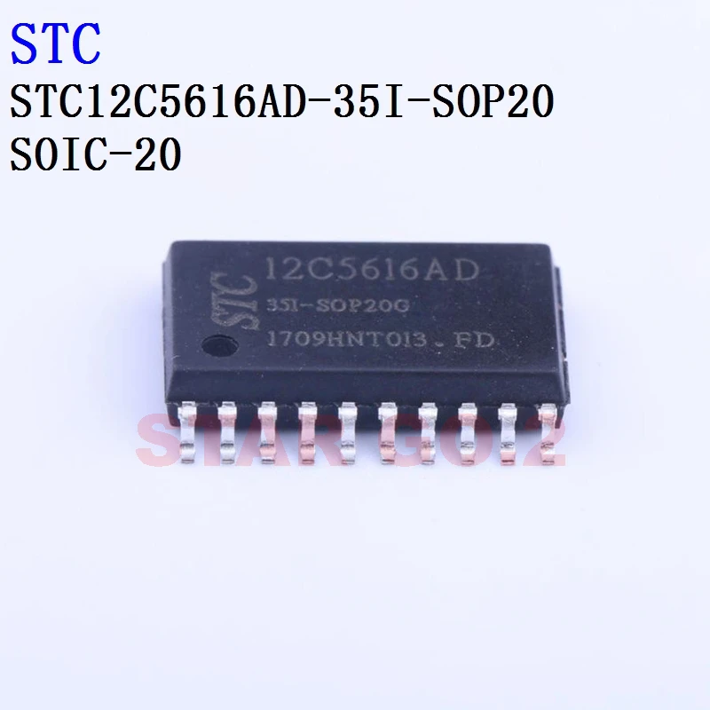 2PCSx STC12C5616AD-35I-LQFP32 SKDIP28 SOP20 SOP28 STC Microcontroller