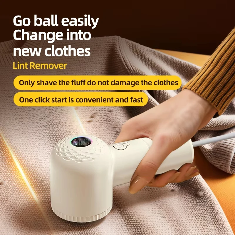 Xiaomi Electric Lint Remover For Clothing with 6-Leaf Blades New Rechargeable Fabric Shaver Remove Pilling Fuzz Lint Ball