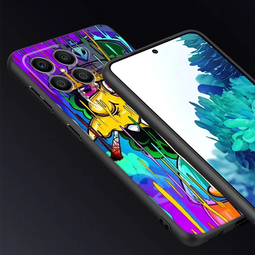 The Simpsons Case For Honor 90 Lite 8X 20 70 X8 X8A X9a X7 X6 50 Magic5 Pro 4 Black Soft Phone Funda